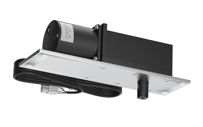 YC-150隱藏倒裝式平開門機(電動天彈簧)